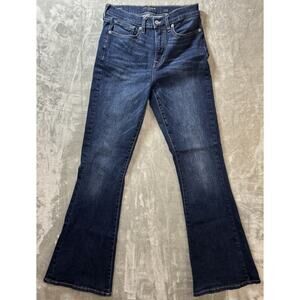 Lucky Brand Stevie High Rise Flare Jeans Women's Size 6/28 Stretch Dark Wash